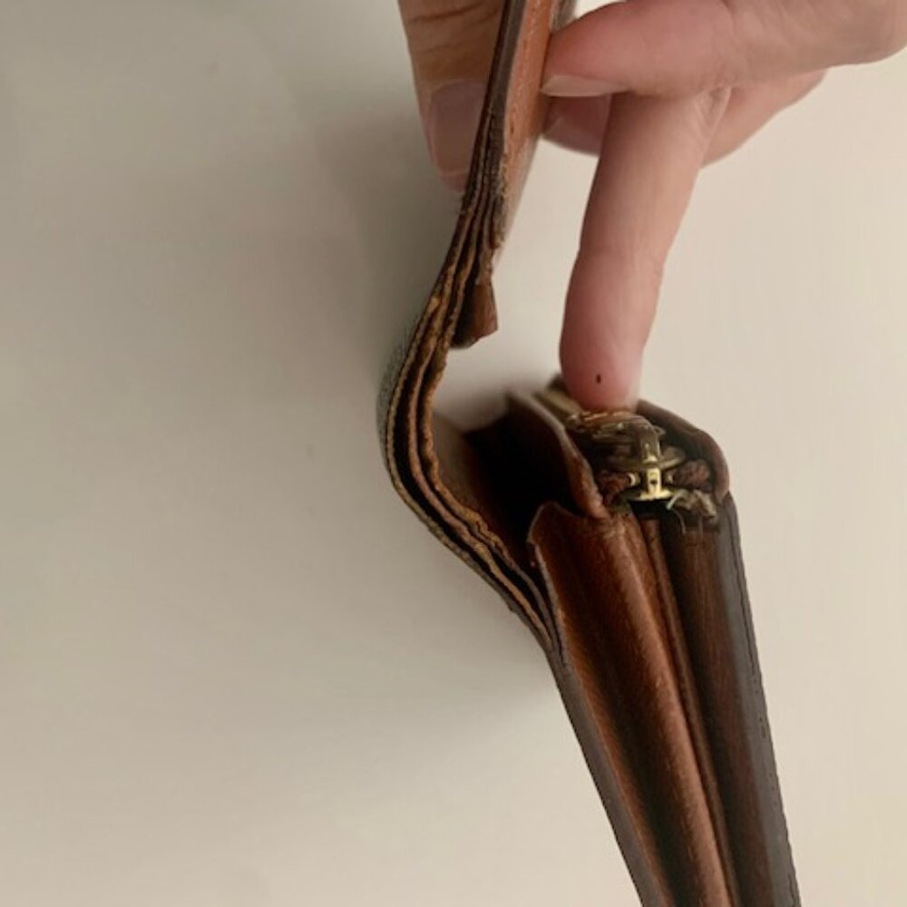 🤎 Vintage Louis Vuitton Monogram Porte Monnaie Trésor Wallet 🤎 - Picture 11 of 11